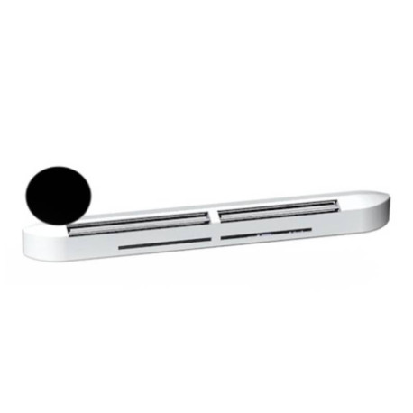ENTREE D'AIR - HYGRO B - 5/45m3 - AVEC GRILLE NOIRE