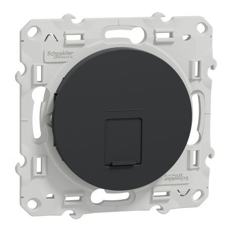 PRISE - RJ45 - CAT6 - ANTHRACITE - ODACE