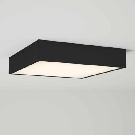 PLAFONNIER - ELEGAN CARRE - 18W - 830/840 - 900LM - IP44 - NOIR - CLII 