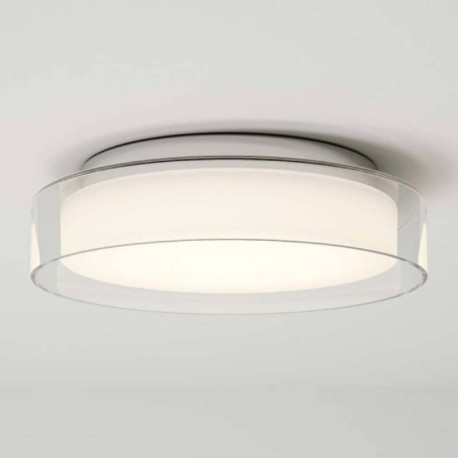 PLAFONNIER - AZARO - 12W - 830/840 - 500LM - IP44 - CHROME - CLII - Ø300