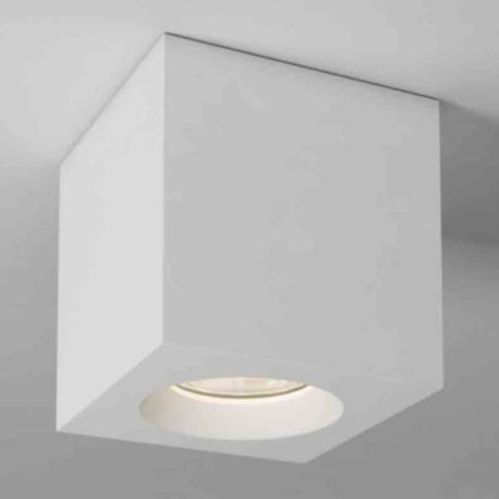 PLAFONNIER - KLARA CARRE - GU10 - IP65 - BLANC - CLII 