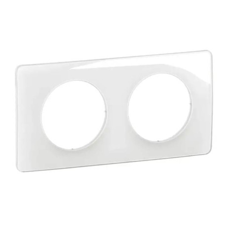 PLAQUE - 2 POSTES - BLANCHE - CELIANE