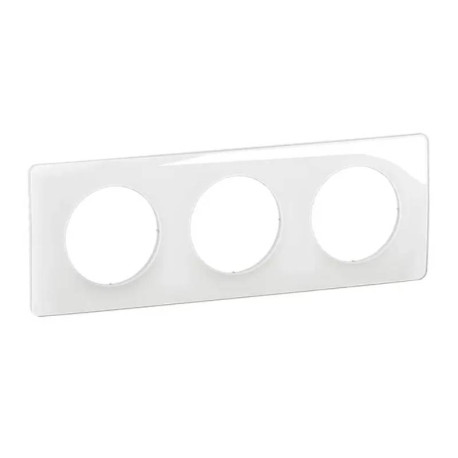 PLAQUE - 3 POSTES - BLANCHE - CELIANE