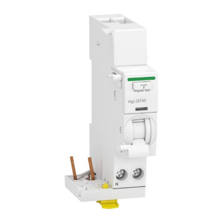 BLOC DIFFERENTIEL - IDT40 - 1P+N - 25A - 30MA - TYPE AC