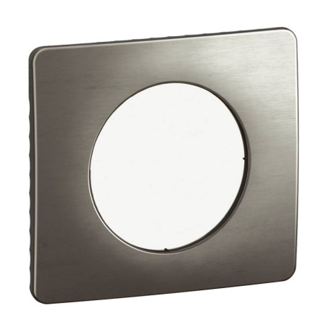 PLAQUE - 1 POSTE - ACIER SATINE - CELIANE