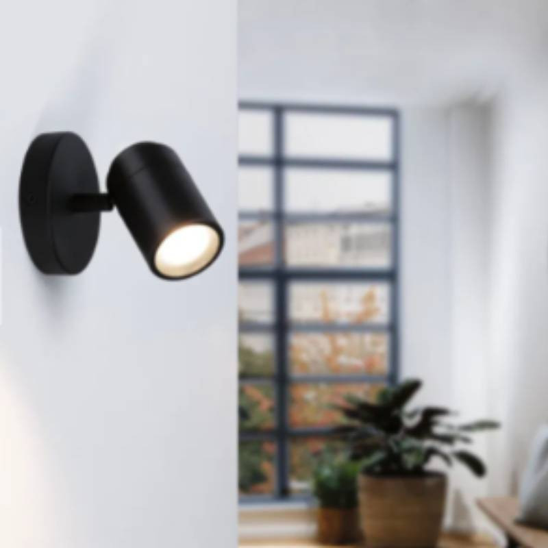                         Spot orientable 1 flamme Zyli Paulmann - 10W max - GU10 - Dimmable - Noir mat