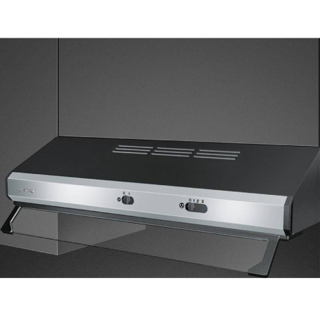HOTTE VISIERE - 315m3 - 122W - INOX (avec filtre charbon)