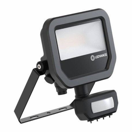 PROJECTEUR LED - 6/8W - 830 - 780/1100LM - IP66 - DETECTEUR - NOIR 