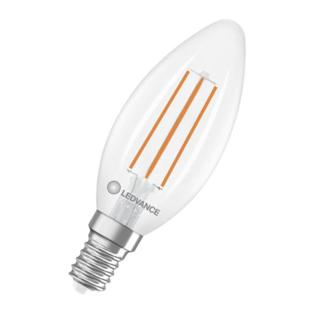 LED FILAMENT FLAMME - E14 - CLAIRE - 3,8W - 827 - 806LM - CLASSE A