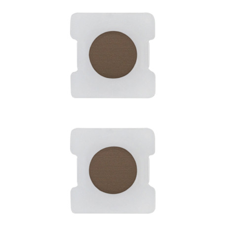 BOUTON - EIKON TONDO - BRONZE FONCE BROSSE - (2 pcs)