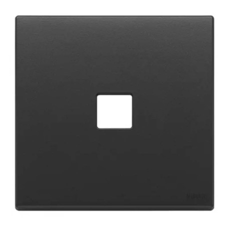 PLAQUE - 1 BOUTON - EIKON FLAT - ANTHRACITE