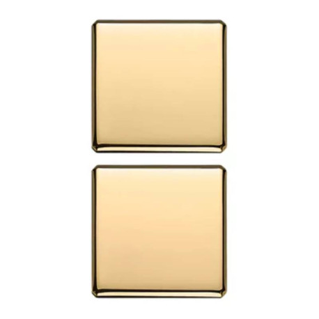 BOUTON - EIKON FLAT - OR BRILLANT - (2 pcs)