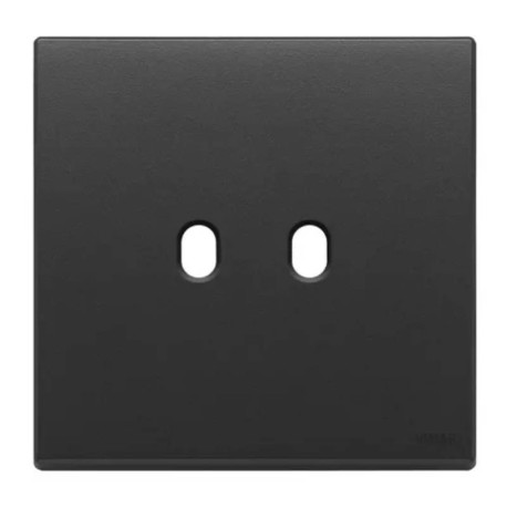 PLAQUE - 2 BOUTONS - EIKON VINTAGE - ANTHRACITE