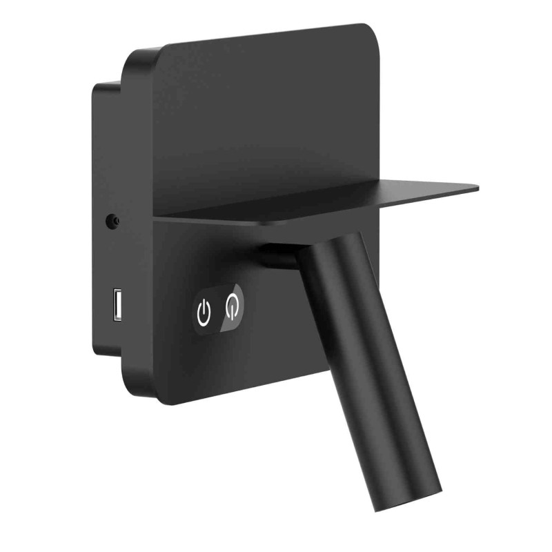                         51829 - Applique LED murale Roman avec port USB Aric