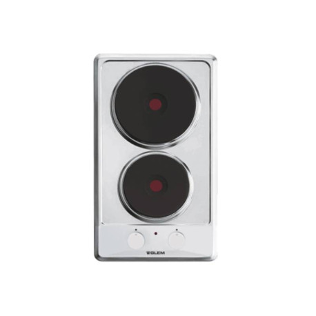PLAQUE - ELECTRIQUE - 2 FEUX - INOX 