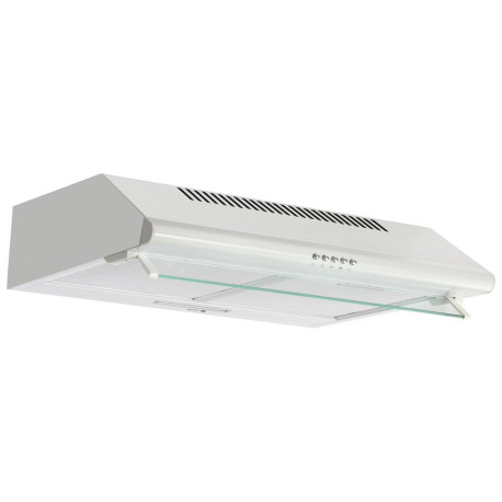 HOTTE VISIERE - 195m3 - 47W - BLANC (avec filtre charbon)
