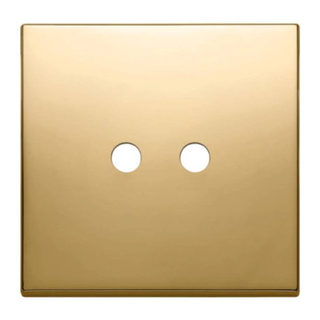PLAQUE - 2 BOUTONS - EIKON TONDO - OR BRILLANT