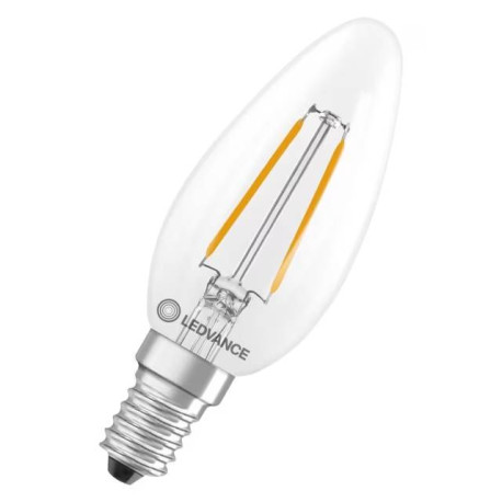 LED FILAMENT FLAMME - E14 - CLAIRE - 4W - 827 - 470LM 