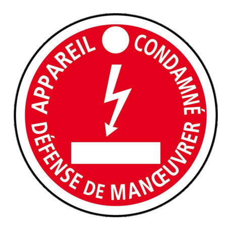 DISQUE DE SIGNALISATION/CONDAMNATION 