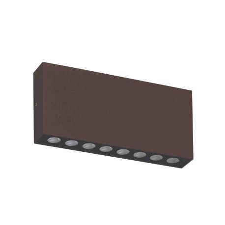 BRIKPRO 1 A 14W 3000K 1300Lm IP67 ACIER CORTEN APPLIQUES - INDIGO - BP22/1C/3K/BR