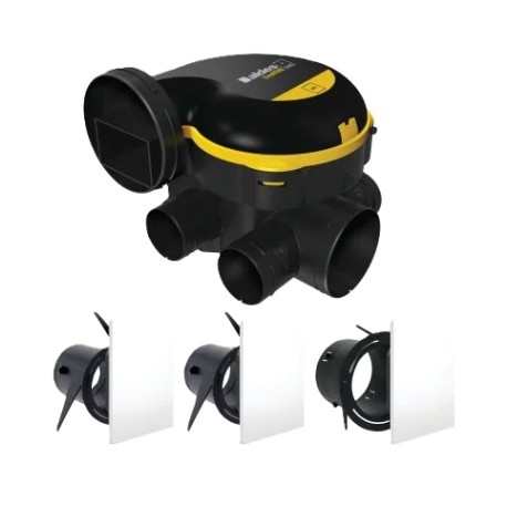 Kit VMC EasyHome Auto Classic - Simple flux Autoréglable - 241 m³/h - 26 dB - avec 3 grilles Colorline