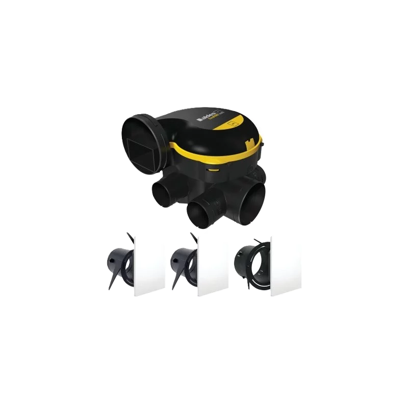                         Kit VMC EasyHome avec 3 grilles ColorLINE blanche - Simple flux autoréglable - 241 m³/h - 26 dB