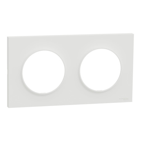 PLAQUE - 2 POSTES - BLANC - ODACE-R