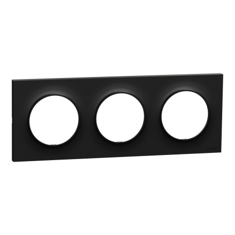 PLAQUE - 3 POSTES - NOIR - ODACE-R