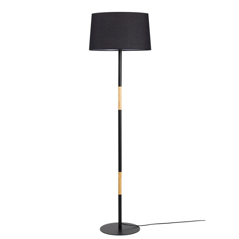                         LAMPADAIRE - MIKADO - E27 - NOIR/BOIS - ABJ NOIR - Ø450