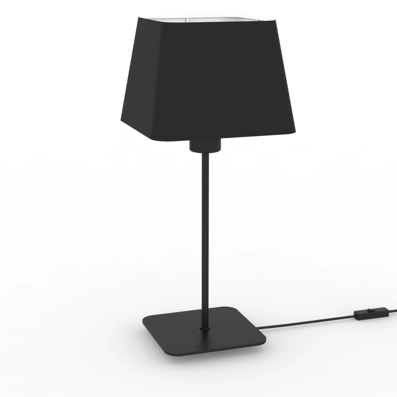                         CHEVET - CARO - E27 - NOIR - ABJ BLANC - ⧄200