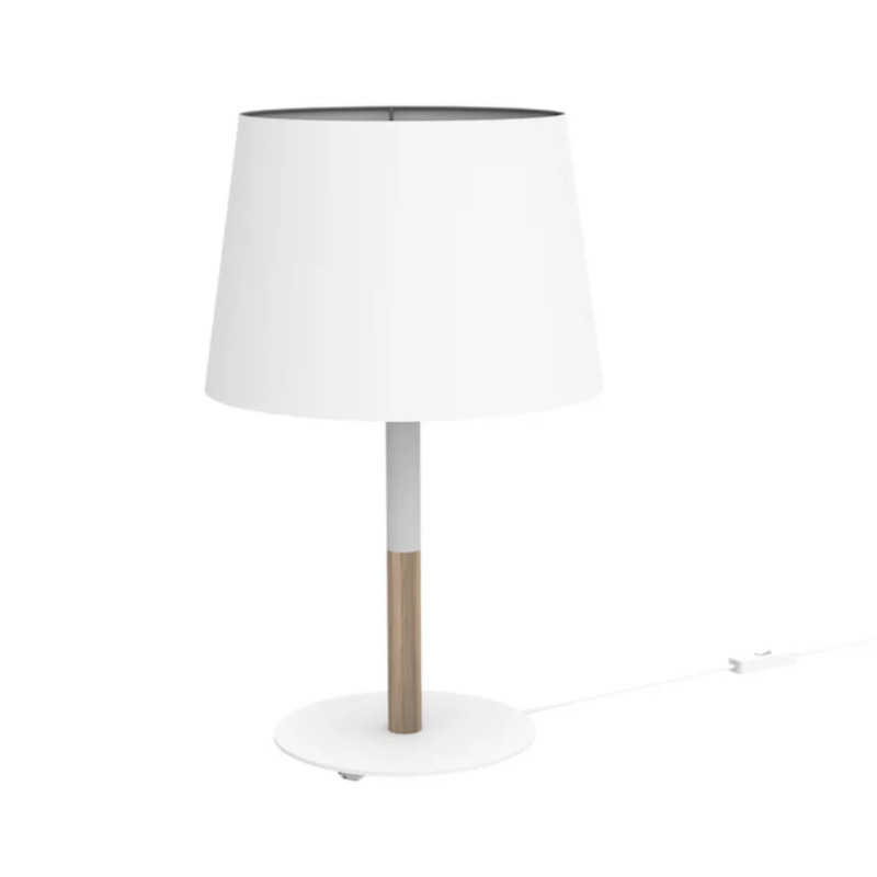                         CHEVET - MIKADO - E27 - BLANC/BOIS - ABJ BLANC - Ø270
