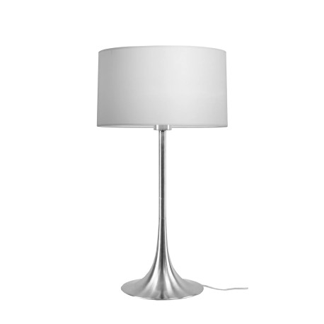 CHEVET - TROMPETTE - E27 - CHROME - ABJ BLANC - Ø270