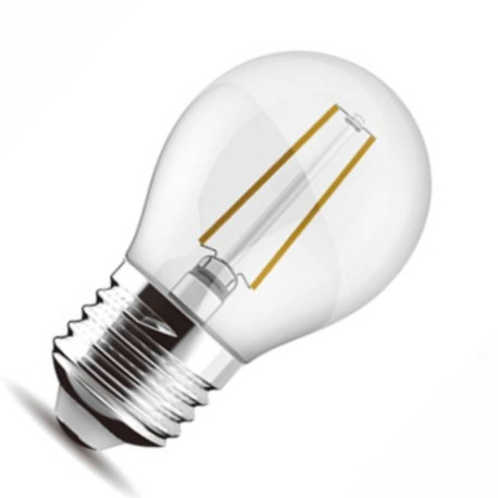 LED FILAMENT SPHERIQUE - E27 - CLAIRE - 4W - 827 - 470LM