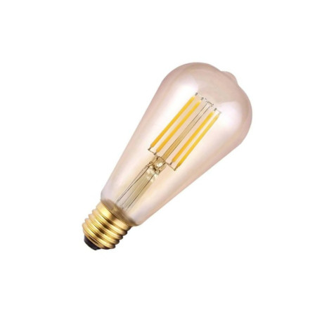 LED FILAMENT EDISON - E27 - GOLD - 8W - 825 - 806LM