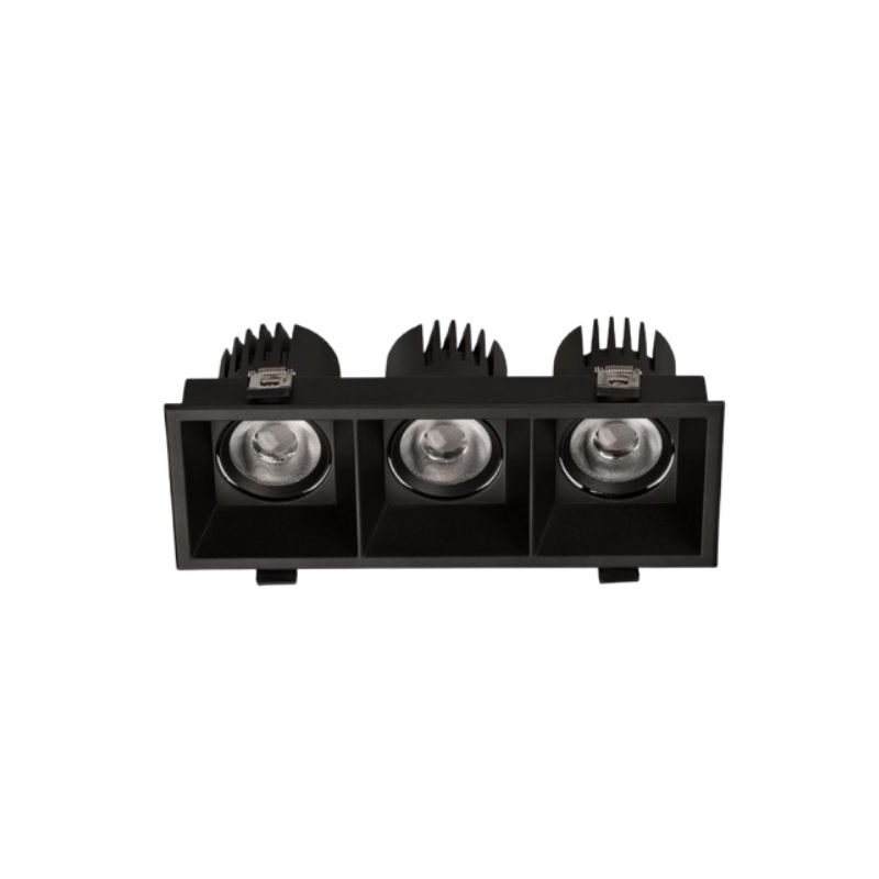                         SPOT LED - MOVE - 3X12W - 827/830 - 3915LM - RECTANGLE - NOIR - IP44 - CLII - ⧄85x230