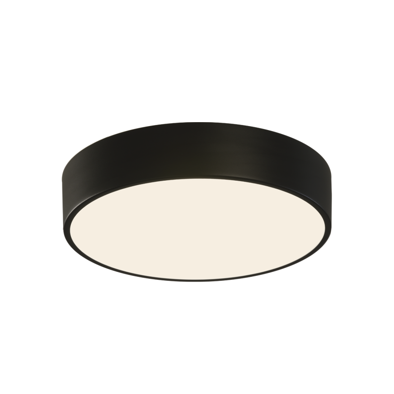                         PLAFONNIER - DINS - 2xE27 - NOIR - IP44 - CLII - Ø260
