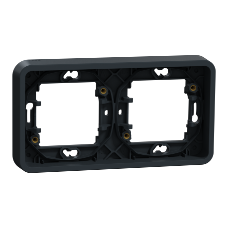 PLAQUE - DOUBLE - HORIZONTALE - ENCASTRE - ANTHRACITE - MUREVA