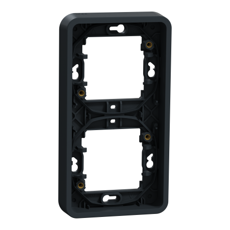PLAQUE - DOUBLE - VERTICALE - ENCASTRE - ANTHRACITE - MUREVA