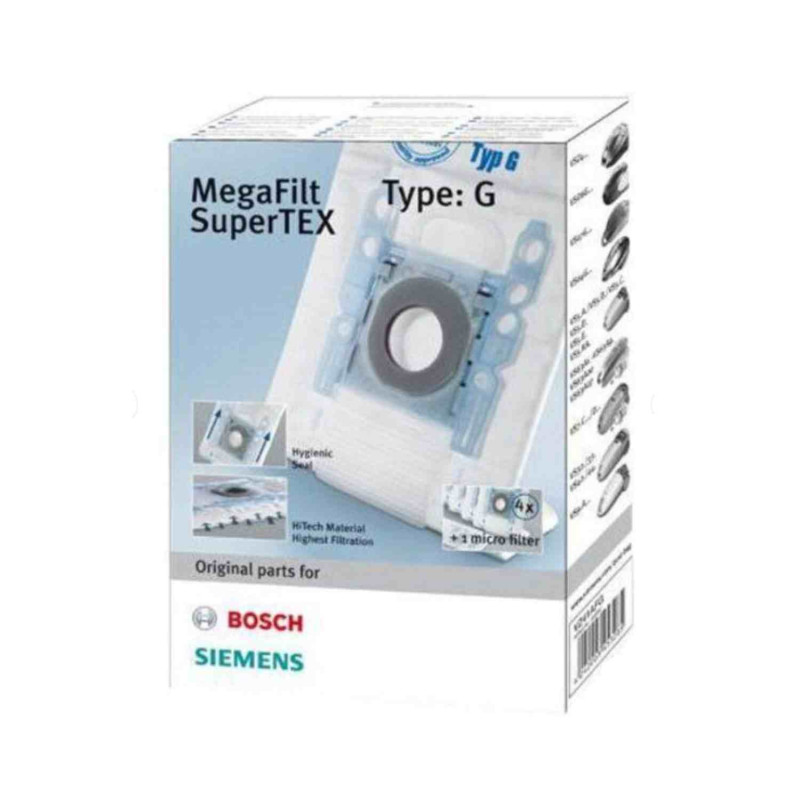                         VZ41AFG - POCHETTE SACS ASPIRATEUR - BOSCH VZ41AFG - TYPE G - (lot de 4 pcs)