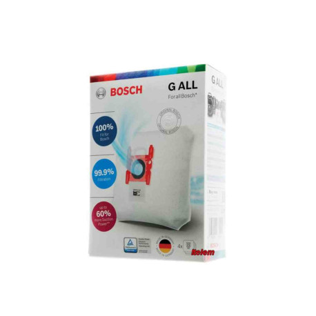 POCHETTE SACS ASPIRATEUR - BOSCH VZ41AFG - TYPE G - (lot de 4 pcs)