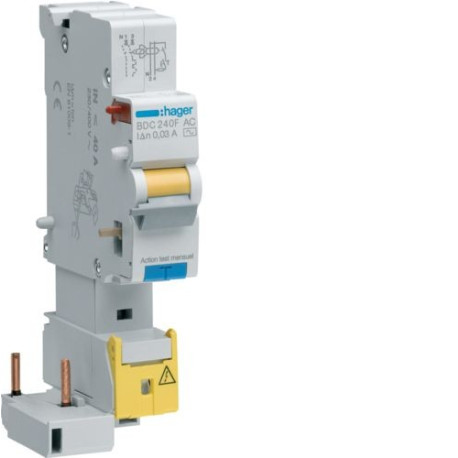 Bloc différentiel - 1P+N - 25A - 30mA - Type AC