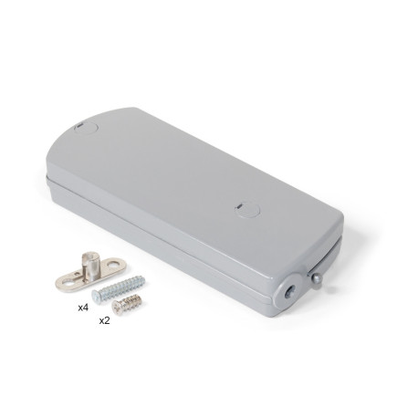 Mécanisme pour portes abattantes Microwinch Emuca - 6 Kg - Acier et Plastique - Gris