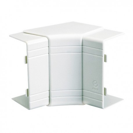 Angle intérieur variable 70° à 120° NIAV - Pour goulotte 100x40mm - Blanc