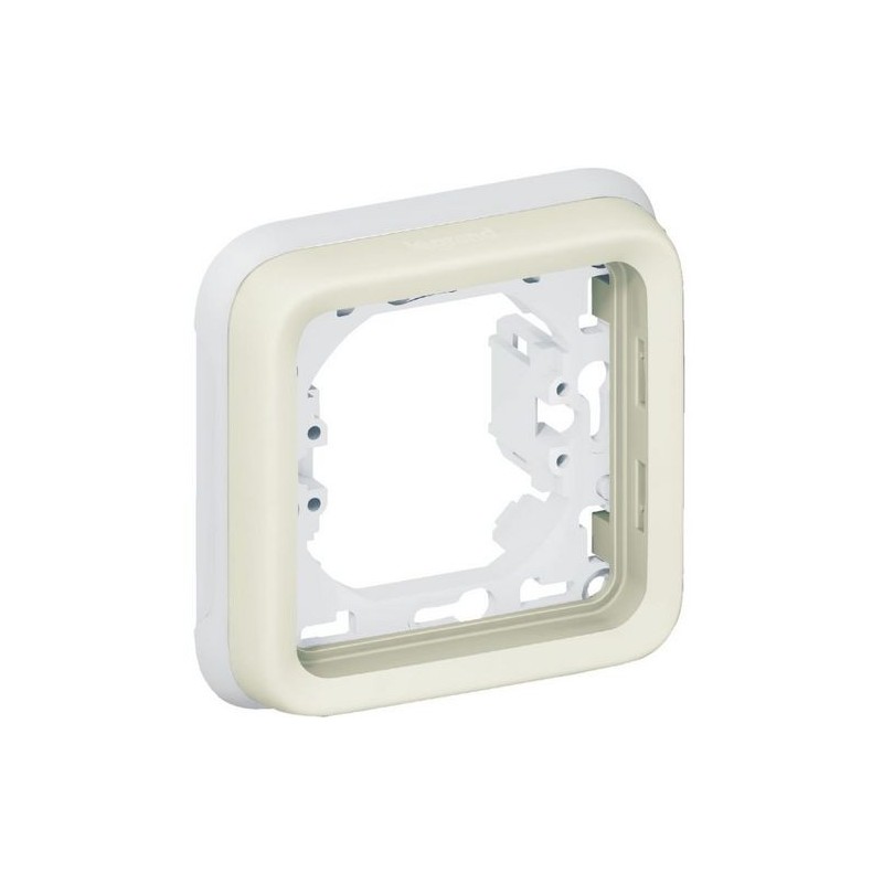                         Support de plaque Plexo IP55 - 1 poste - Blanc