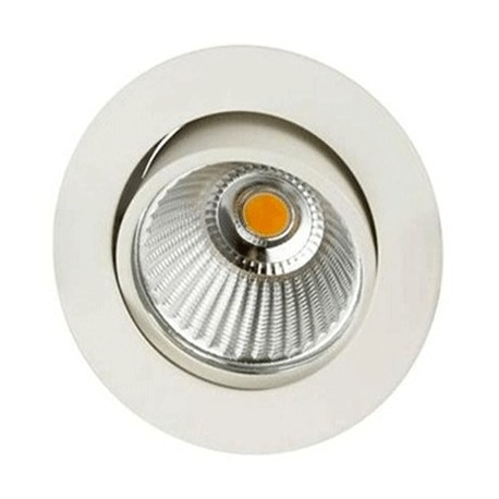 SPOT LED - 3W - 830 - 300LM - ROND ORIENTABLE - BLANC - IP44 - CLII - DIMMABLE