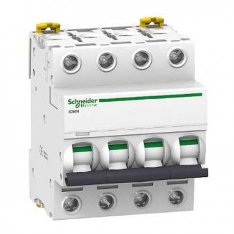 Disjoncteur 40 A - Acti9 - iC60N - 4P - Courbe D