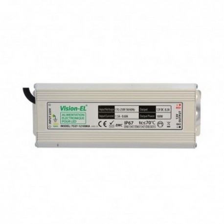 ALIMENTATION - 12VDC - 100W - IP67