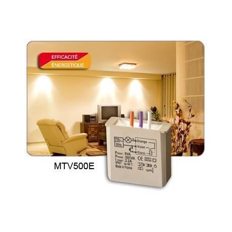Micromodule filaire télévariateur encastrable MTV500E - 500W