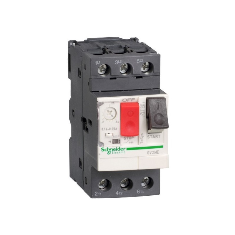                         Disjoncteur moteur TeSys GV2- 3P - 0,4 à 1A - magnétothermique