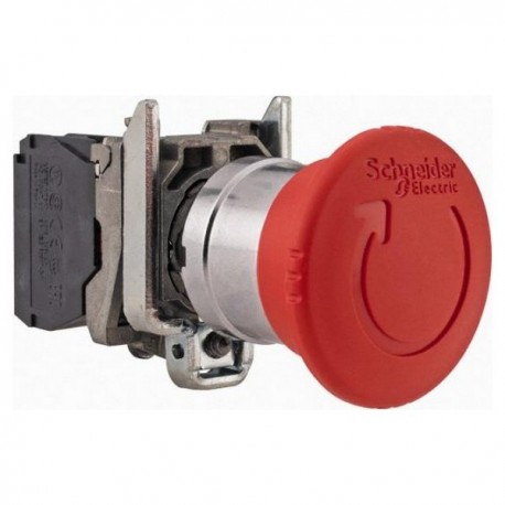Bouton-poussoir Harmony XB4 - Arrêt d'Urgence - 2O - Ø40 - P-T